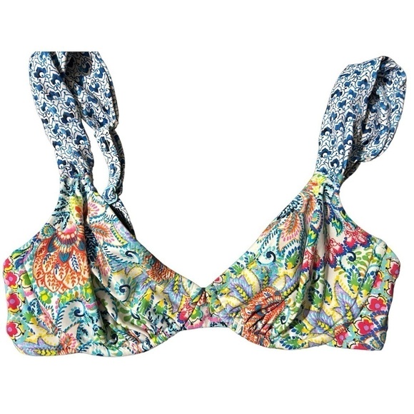 Profile By Gottex Other - 🌟🌟HOST PICK🌟🌟Colorful Bandanna Print Boho Bikini Top size D Cup Beach Summer